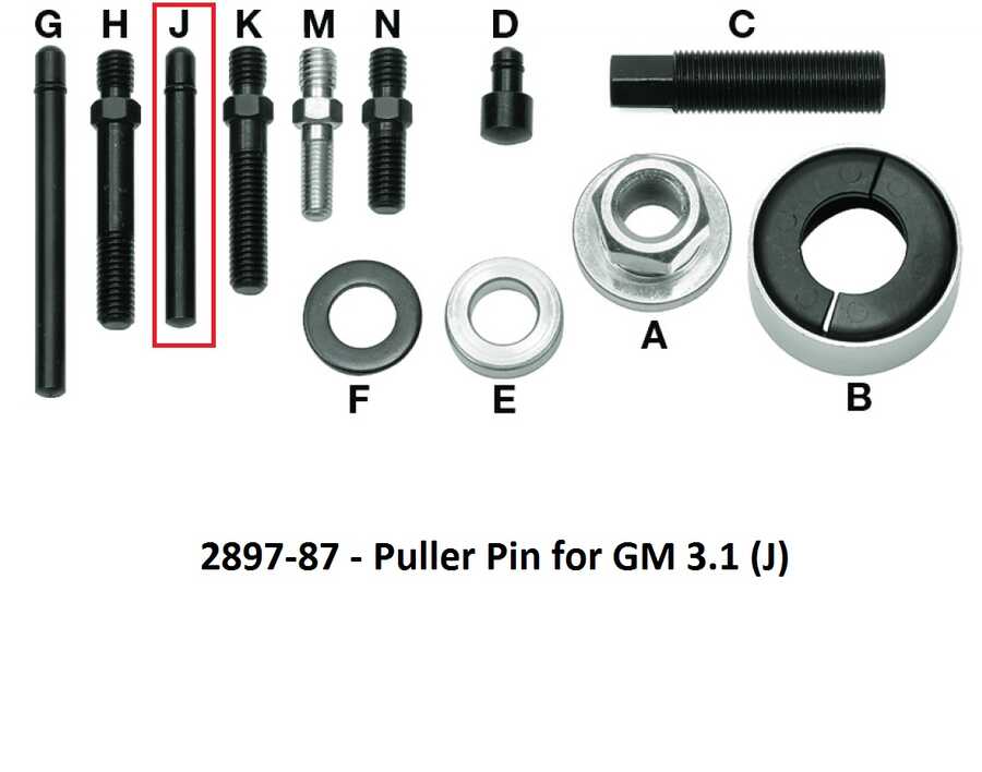 Replacement Puller Pin for GM 3.1 for KD 2897