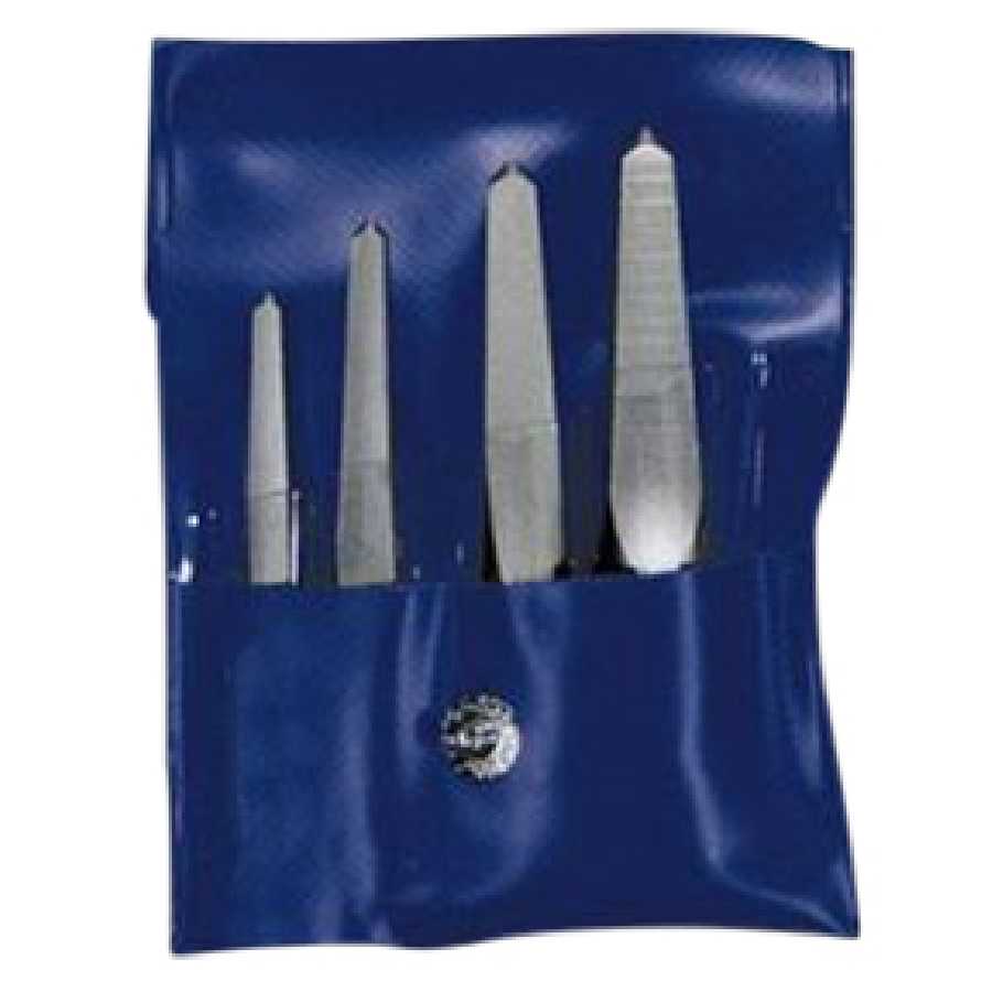 Screw Extractor - 4 Piece Plastic Pouch Set - Carded