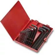 15-Pc Hex Key Set SAE Short .028-3/8In 15-Pc Hex Key Set SAE Short .028-3/8In