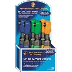 3/8 In Drive Air Ratchet - 150RPM, 6/ Pk