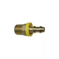 Solid Brass Male Hose Barb Fitting - 1/4 In NPT - 1/4 In H (image for) Solid Brass Male Hose Barb Fitting - 1/4 In NPT - 1/4 In H