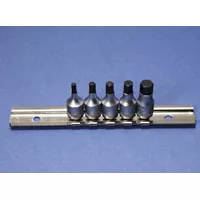 Stubby Metric Allen Socket Set - 1/4 In Drive