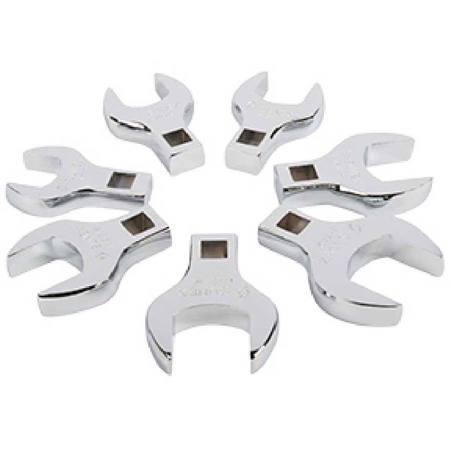 1/2 In Dr SAE Jumbo Crowfoot Wrench Set - 7-Pc