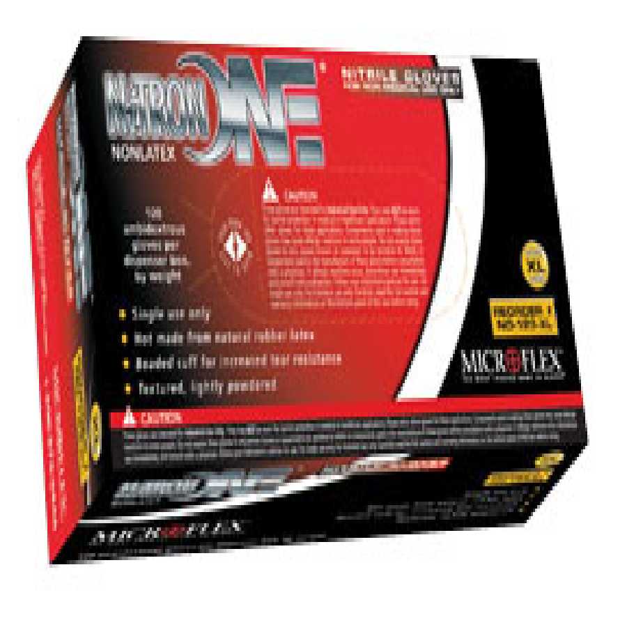 Nitron One Lightly-Powdered Nitrile Gloves 100/Box - Large