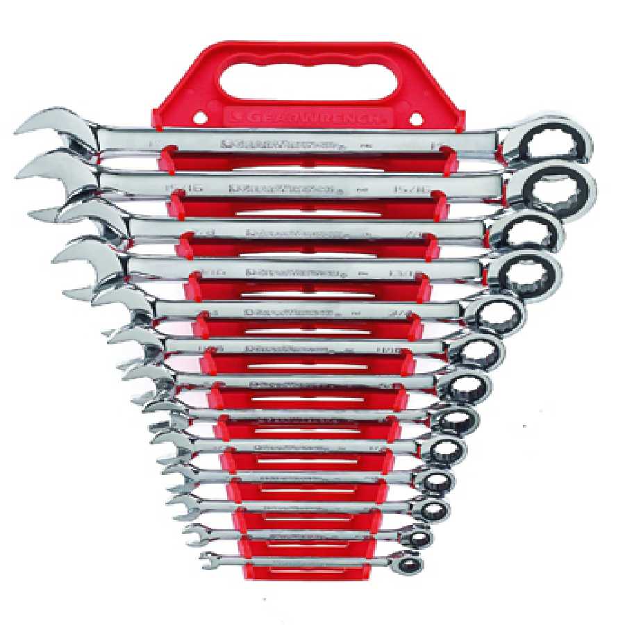 SAE Fractional Master GearWrench Set 13 Pc