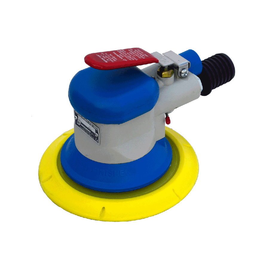 6 Inch Lightweight Random Orbital Air Sander w/ Vacuum Assist HU