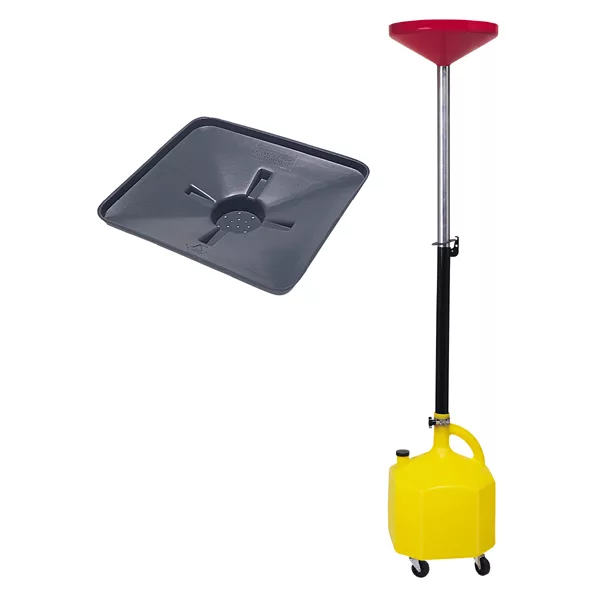 8-Gallon Oil Lift Drain 11102 & Transmission Drain Pan 17892