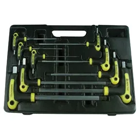 T-4 Handle Ball Point & Hex Key Metric Wrench Set