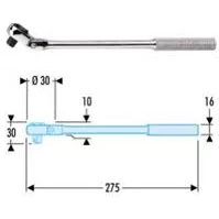 FACOM Long Reach Metal-Grip Hinged Ratchet