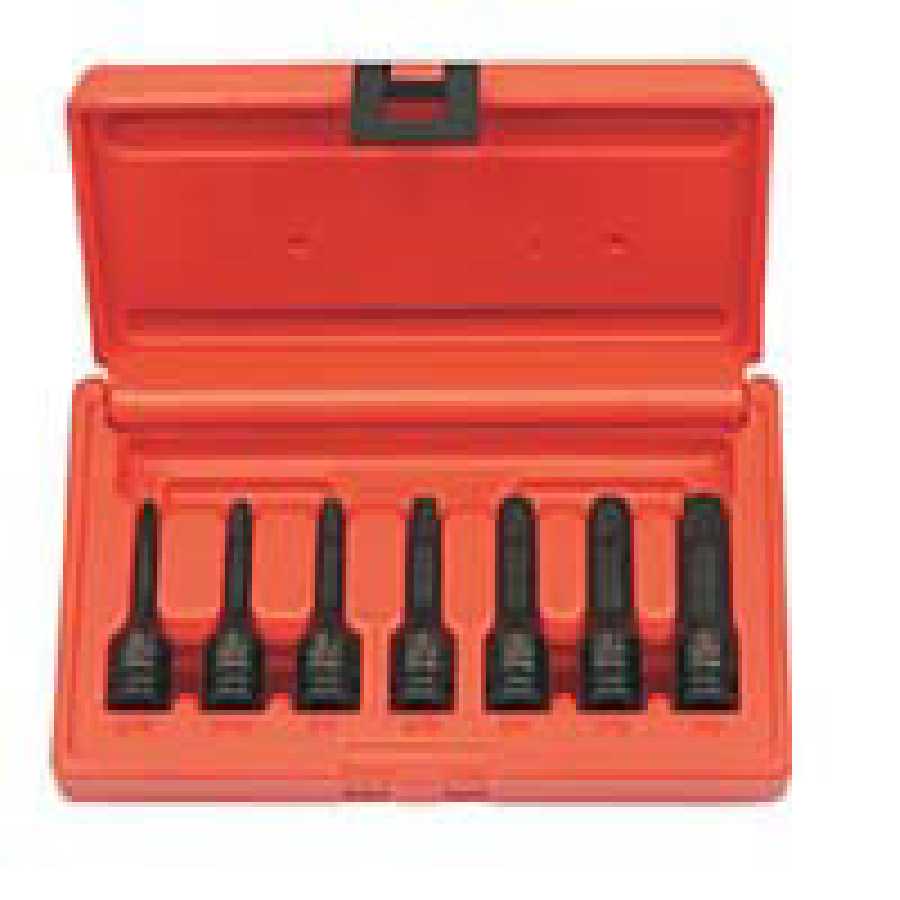 3/8 In Dr SAE Impact Hex Driver Set - 7-Pc