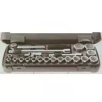 Facom 1/2 In Dr Socket Set w/ Ratchet - 21 Pc