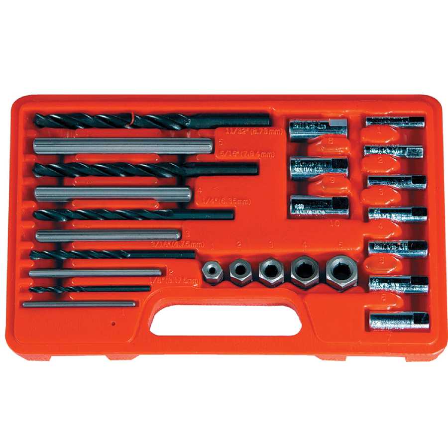 Astro Pneumatic | 9447 | Astro Pneumatic 9447 Screw Extractor Drill Set - 25 Pc