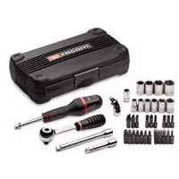Facom 1/4 In Dr 6-Pt Standard Fractional Socket Set - 38-Pc