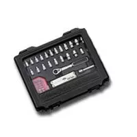 1/4 In Dr SAE & Metric Vortex Socket & Ratchet Set - 56-Pc w/ Mu