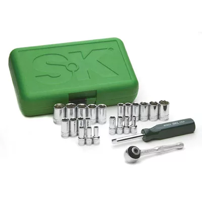 1/4 In Dr Semi Deep Socket SuperSet 91824 - 24-Pc w/ Free