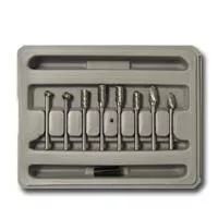 1/8 In Dr Double Cut Carbide Rotary Tool Bur Set - 8-Pc 1/8 In Dr Double Cut Carbide Rotary Tool Bur Set - 8-Pc