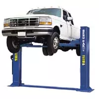 HD Truck Two-Post Lift / Low Ceiling Floor Plate Style - 1