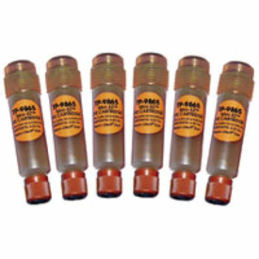 Mini-EZT A/C Dye Cartridges - Universal Low-Side - 6 Pk