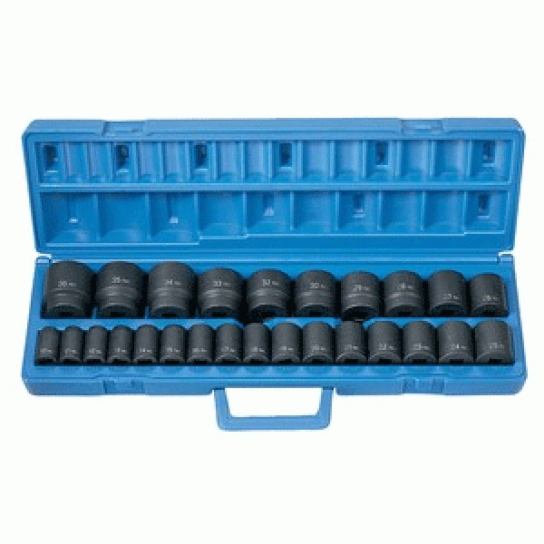 Grey Pneumatic 1326md 1/2" Drive 26 Pc Deep Length Metric Master Set for sale online 