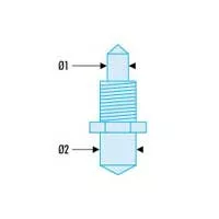 Facom Spare Pin Set for 117.B - 2.5mm, 4mm