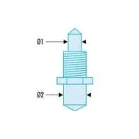 (image for) Facom Spare Pin Set for 117.B - 2.5mm, 4mm