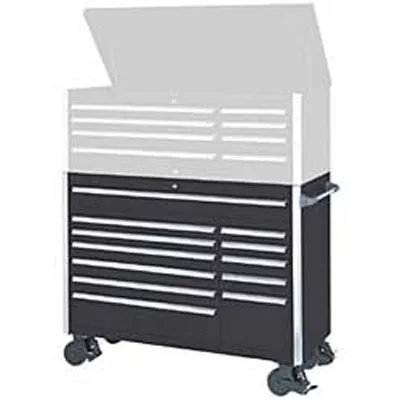 60 In 12 Drawer SHD Tool Cabinet w/ Roller Bearing Slides - Blac