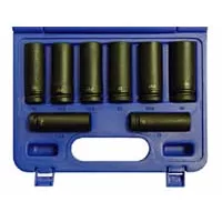 1/2 In Dr Wheel Lug Nut Remover Deep Impact Socket Set - 8 1/2 In Dr Wheel Lug Nut Remover Deep Impact Socket Set - 8