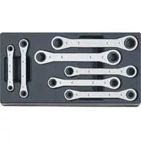 NR.25/7-19 Ratcheting Box End Wrench Set - 7-Pc