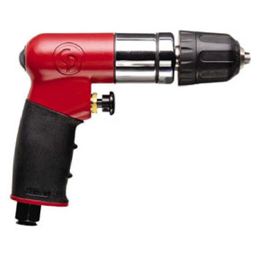 1/4 Inch Drive Mini Air Drill Reversible Tool w/ Keyless Chuck C