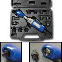 1/4 and 3/8 In Drive Dual Head Air Ratchet w/ Close Quarte