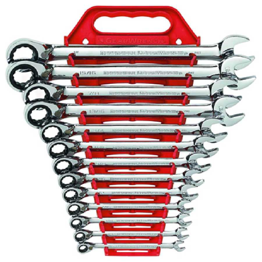 SAE Reversible GearWrench Non Capstop Set KDT9509 - 13-Pc