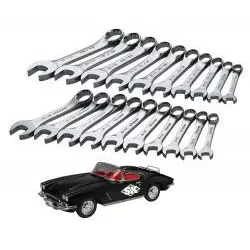 SuperKrome SAE/Metric Short Combination Muscle Car Wrench