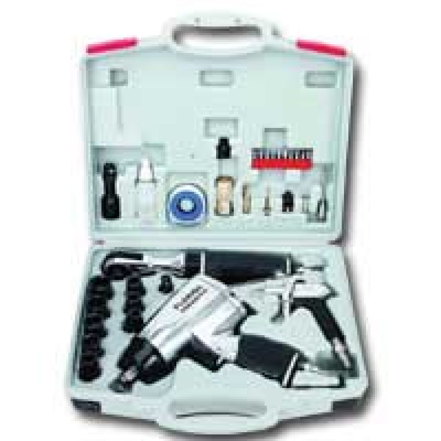 Professional Mechanic`s Kit w/ Impact Wrench, Ratchet and Blow G Professional Mechanic`s Kit w/ Impact Wrench, Ratchet and Blow G