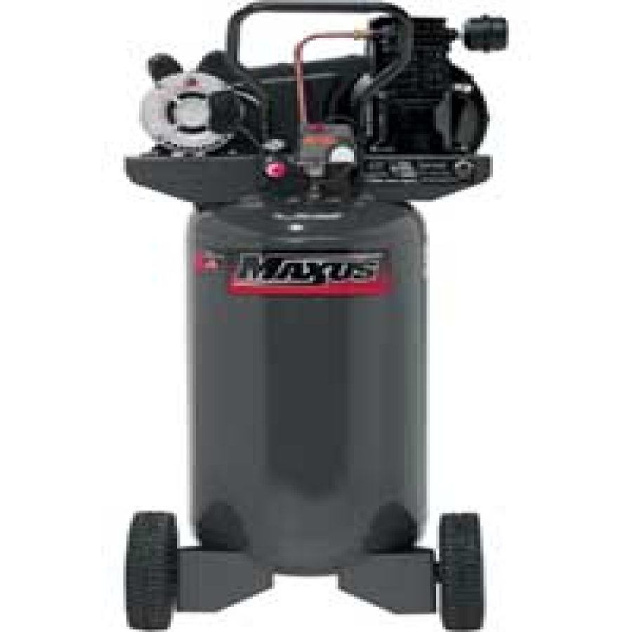 Cast Iron Single Stage Air Compressor - 26 Gal Vertical 120/240