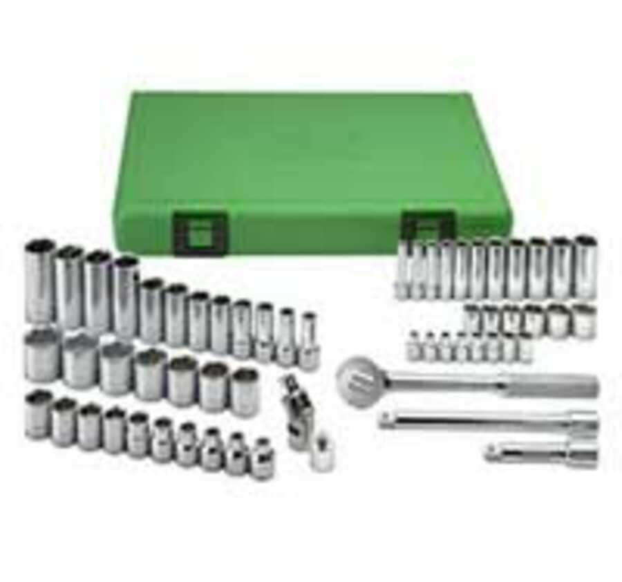 SAE /& Metric Sockets Set Made in USA SK 94547 3//8 Dr 47 Pcs 6 Point.Std /& Deep