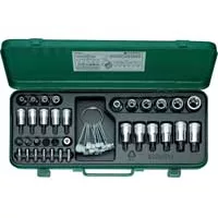 89TX Torx Socket Set - 1/4, 3/8, 1/2 In Drive 89TX Torx Socket Set - 1/4, 3/8, 1/2 In Drive
