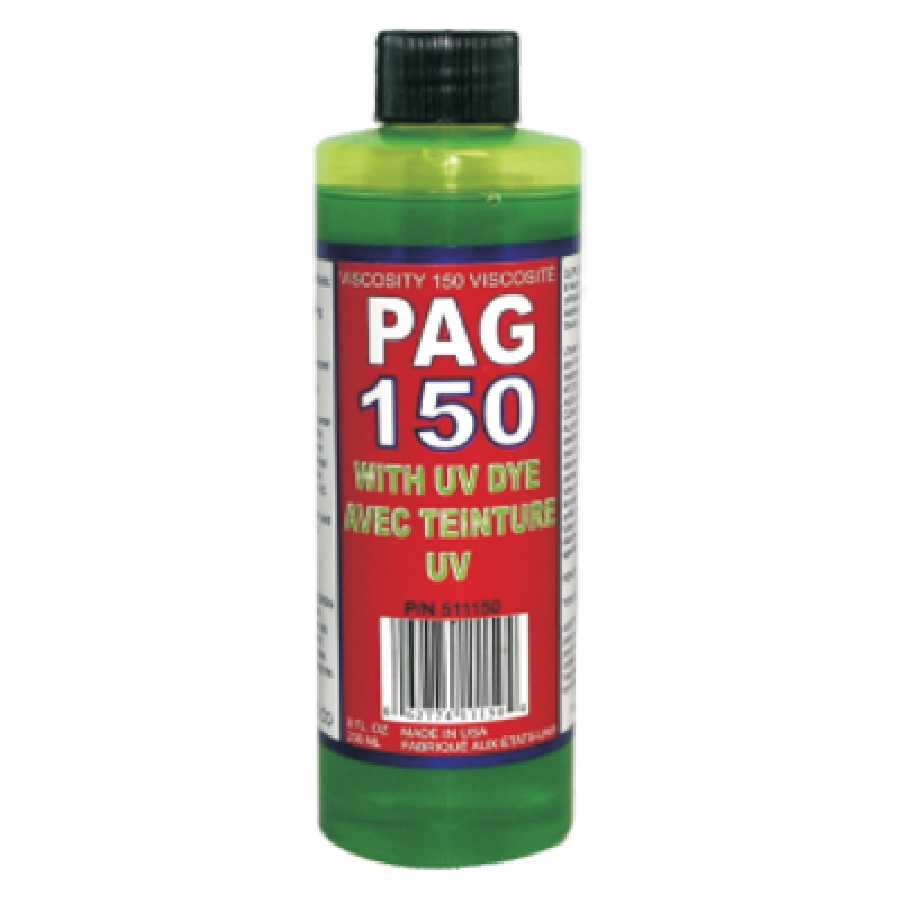 150V PAG Oil Plus Dye - 8 Oz Bottle