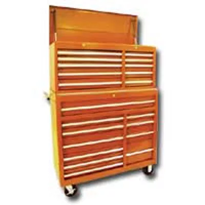 42 In 21 Drawer Chest/Cabinet w/ Roller Bearing Slides - Orange