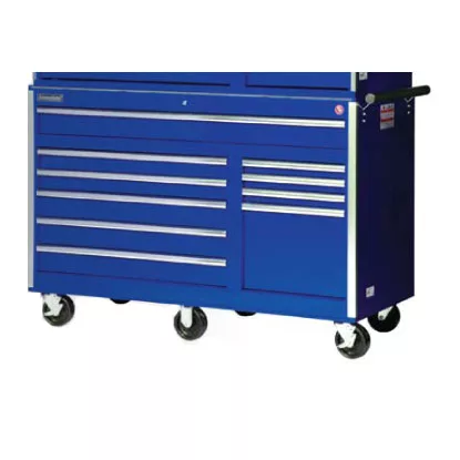 10 Drawer Cabinet 56-1/2 In x 24 In - Blue