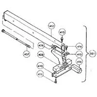 c. Rip Fence Assembly for Table Saw Model 2708