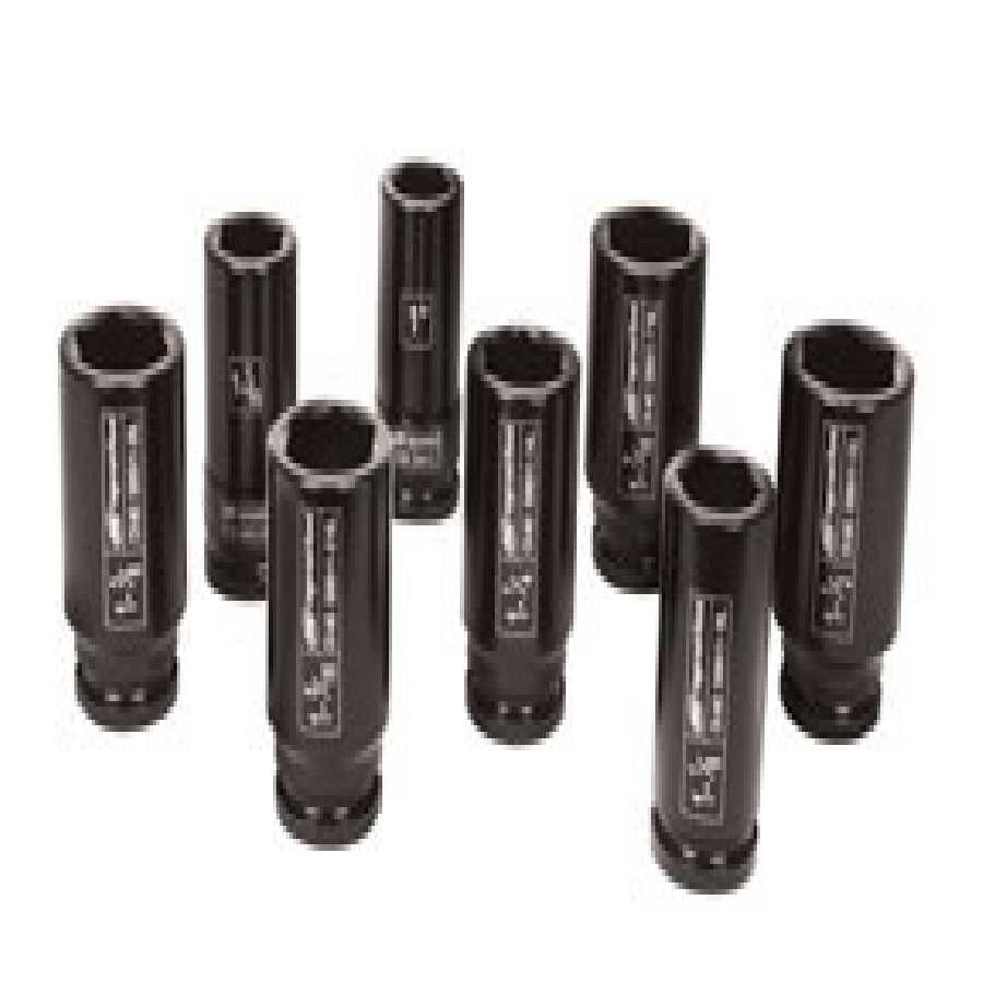 3/4 In Dr SAE Deep Impact Socket Set - 8-Pc