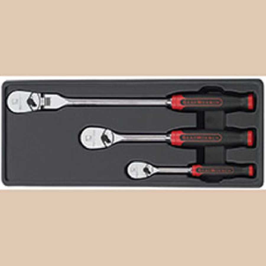 Cushion Grip Ratchet Set - 3-Pc
