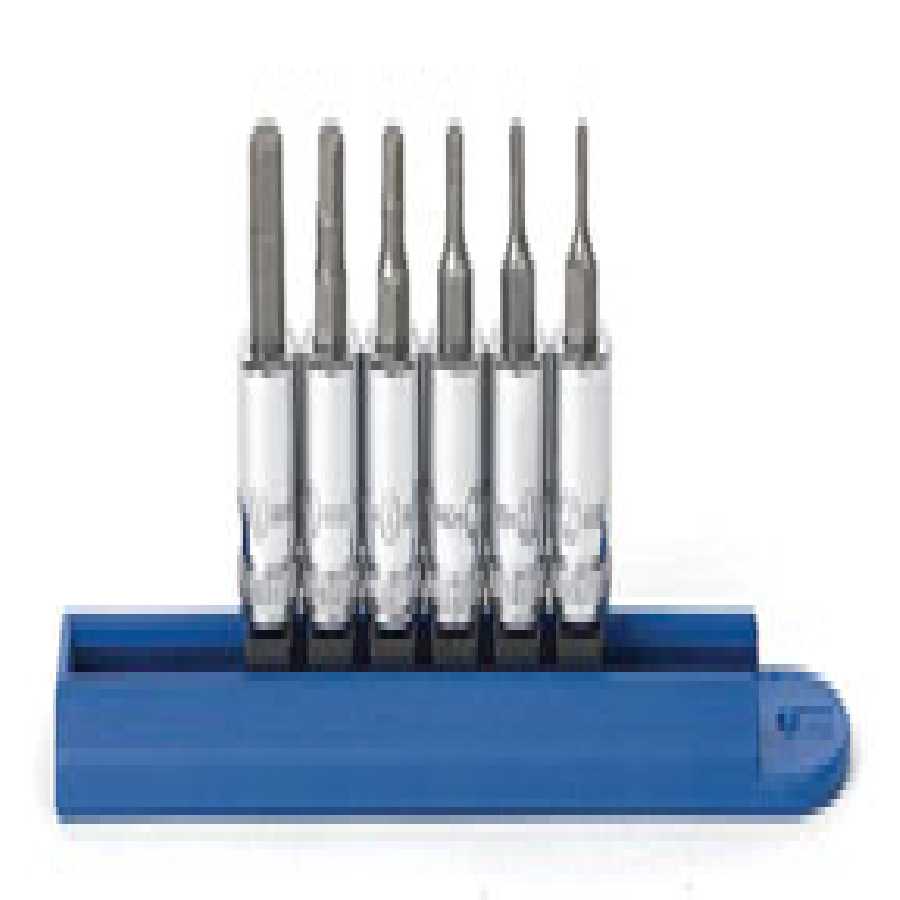 1/4 In Drive Metric Hex Bit Socket Set - 6-Pc