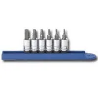 (image for) 1/4 In Drive Metric Hex Bit Socket Set - 6-Pc
