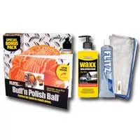 Buff `N Polish Ball Combination Kit w/ Polish, Cloth and W