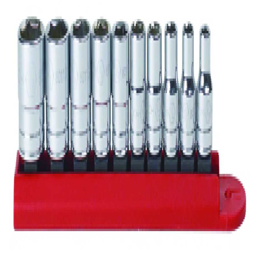 1/4 In Drive 6 Point SAE Socket Set - 10-Pc
