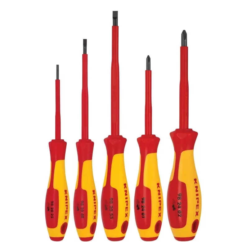 5 Pc Screwdriver Set-1000V Insulated