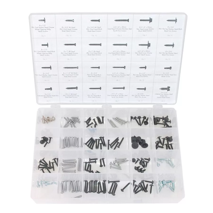 Trim Screw Assortment 185 Piec Trim Screw Assortment 185 Piec
