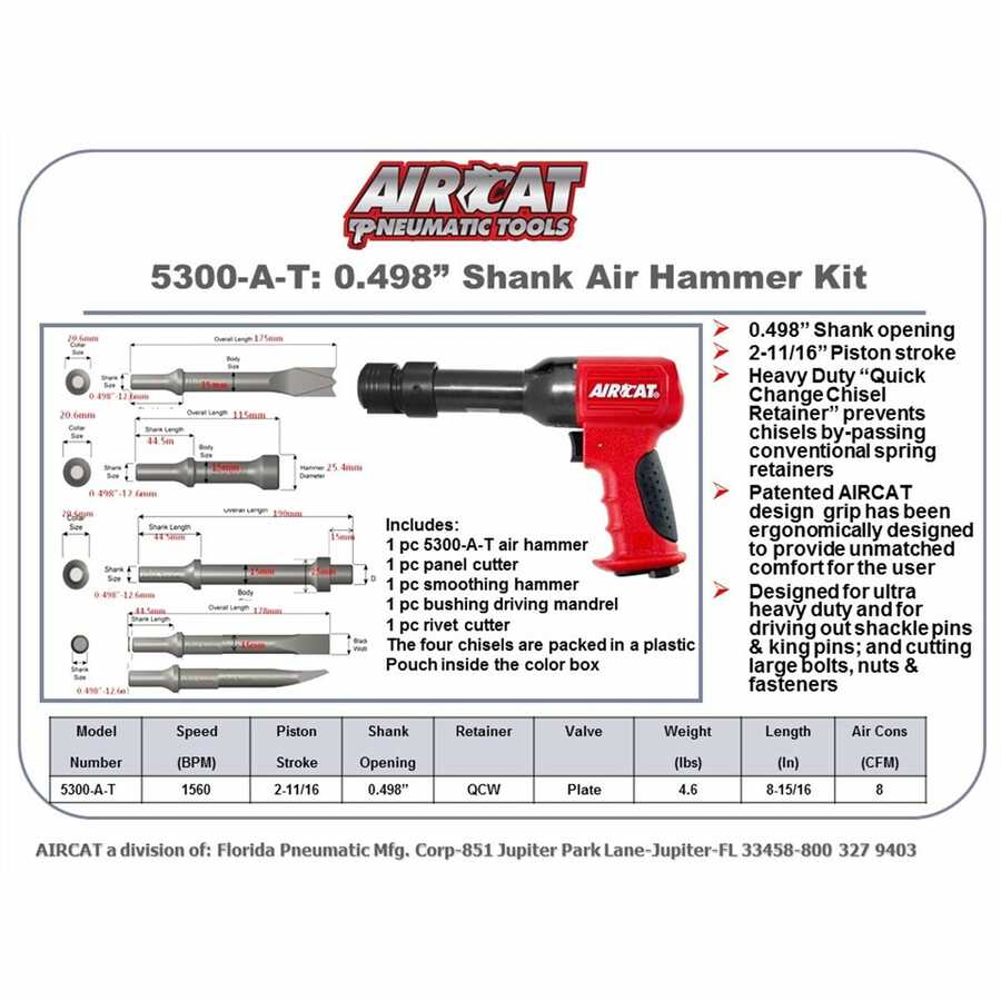 .498 Air Hammer Kit