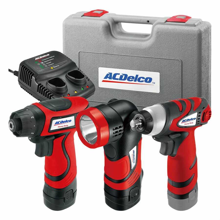 2 battery included ACDelco ARI2044B Li-ion 18 Volt 3/8-inch angle impact wrench ETC Tool 60 ft-lbs 